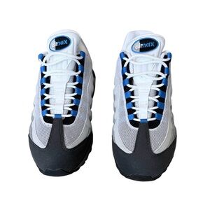 Nike Air Max 95 OG WHITE/BLUE SPARK-NEUTRAL GREY Size 11 Like New